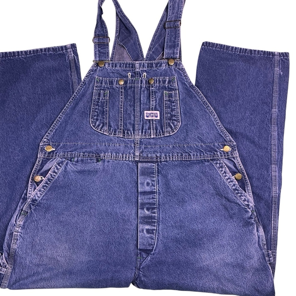 Vintage Big Smith bib overalls medium wash